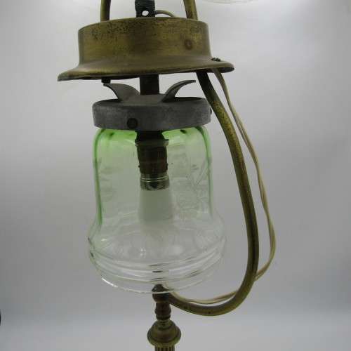 Antique lamp converted to electric - working