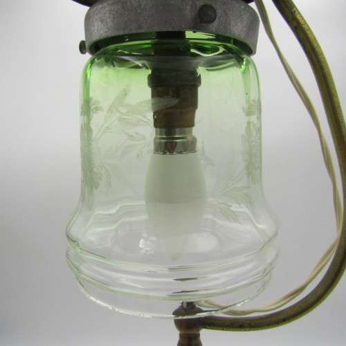 Antique lamp converted to electric - working