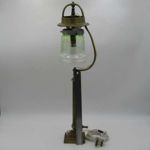 Antique lamp converted to electric - working