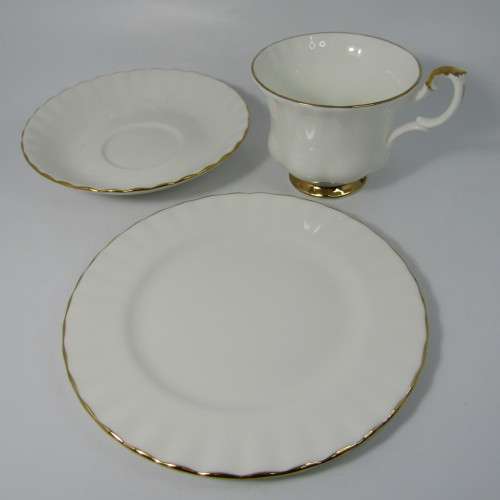 Royal Albert Val de`or porcelain trio
