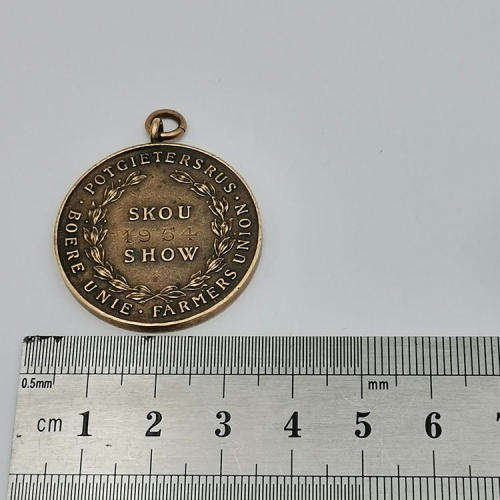 1954 Potgietersrus Boere Unie / Farmers Union medallion