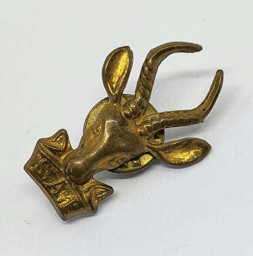 SA Infantry brass collar/beret badge