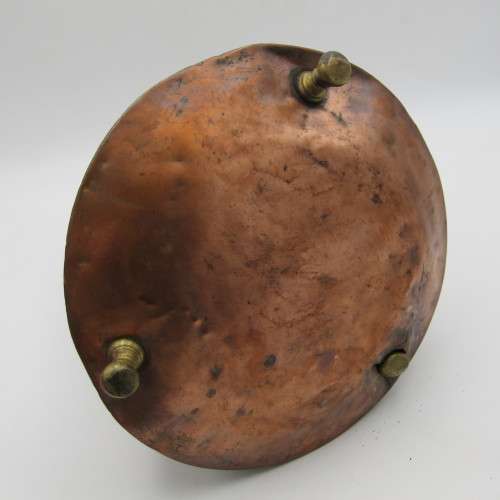 Antique copper ``Doofpot`` for hot coal - probably Dutch - possible old Cape Copper - hole in bottom
