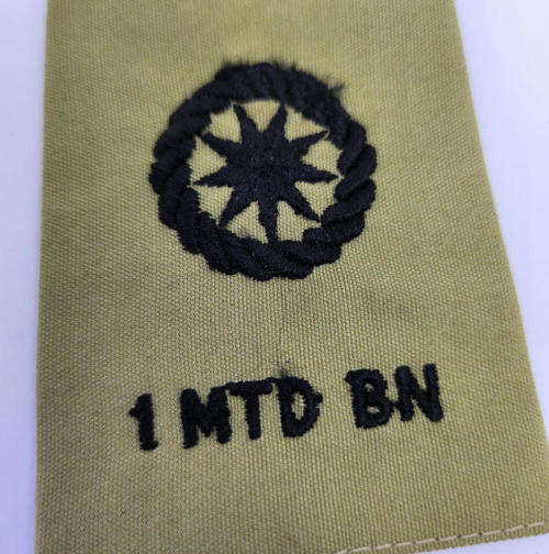 Transkei 1 Mounted Battalion major rank epaulette - Embroidered