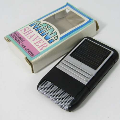 Vintage mini shaver electronic gas lighter in box - not working