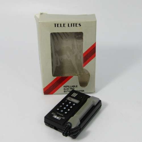 Vintage tele lite electronic telephone lighter in box - not working