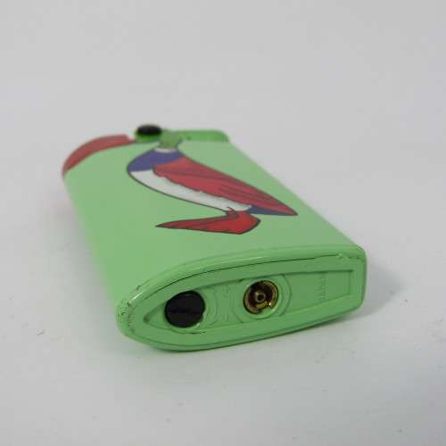 Vintage Bird motif pocket lighter  - working