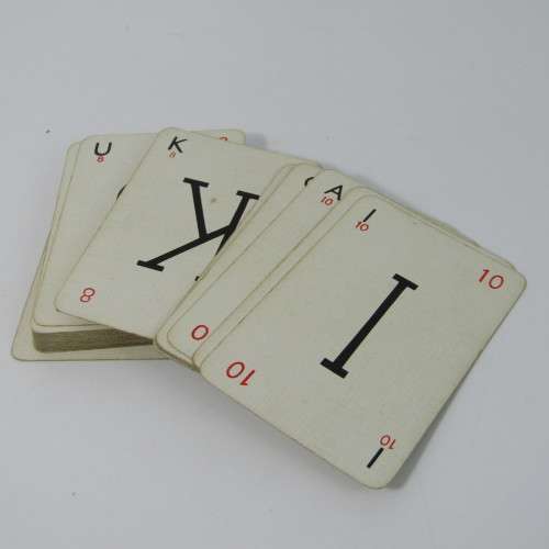 Vintage Waddingtons Lexicon card game