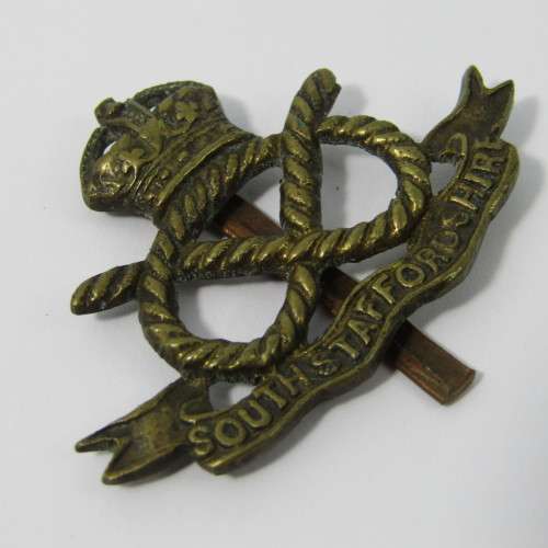 British South Staffordshire Regiment cap badge