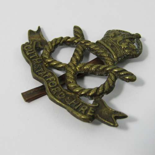 British South Staffordshire Regiment cap badge