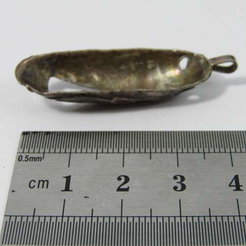 Handmade Sterling Silver African mask pendant - weighs 4,5g