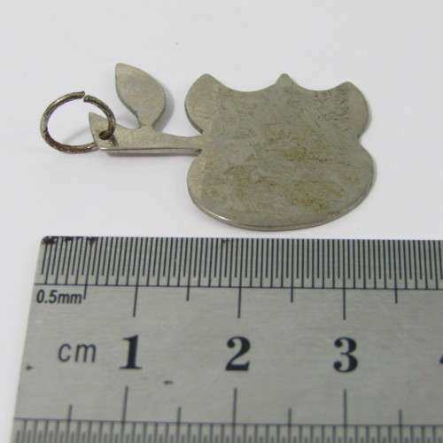 Sterling Silver bitten apple pendant - weighs 3,2g
