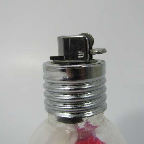 Vintage light bulb shaped table lighter in box - not working