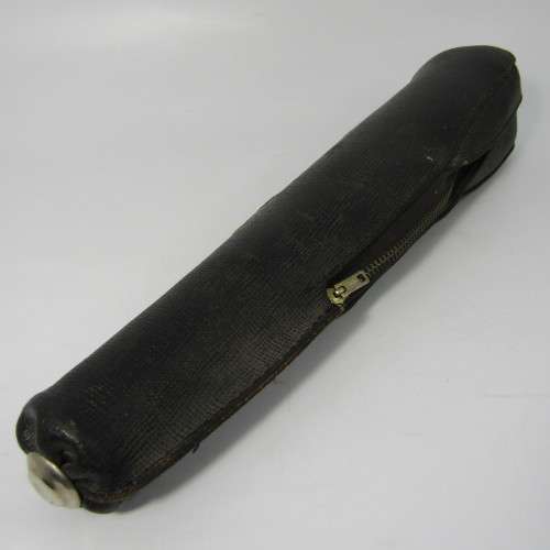 Vintage Hifra camera tripod in leather pouch