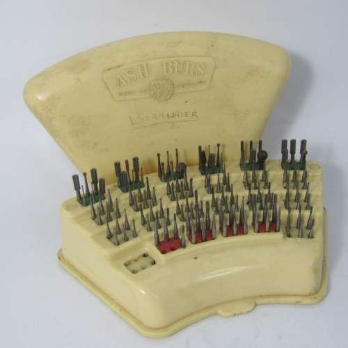 Vintage Ash Burs dental drill set - 9 missing bits
