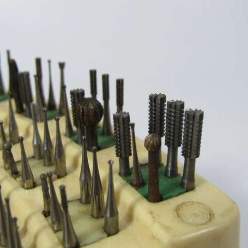 Vintage Ash Burs dental drill set - 9 missing bits