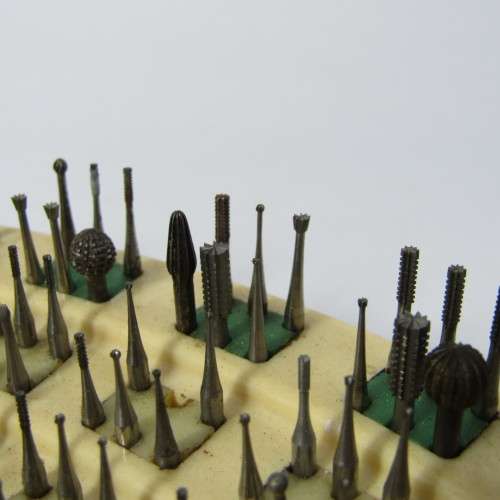 Vintage Ash Burs dental drill set - 9 missing bits