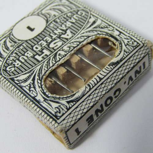 Vintage Ash Burs dental drill bits INV.Cone 1 in original box