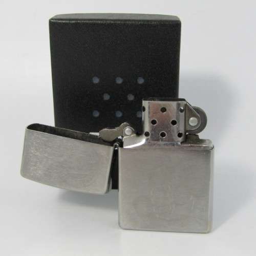 Stainless steel Zippo lighter in box