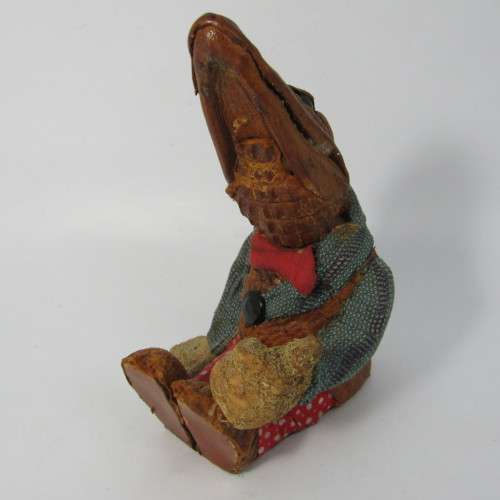 Vintage handmade table lighter made from baby crocodile