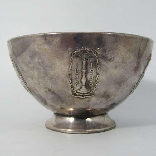 Vintage 1838-1938 Voortrekker silver plated commemorative bowl