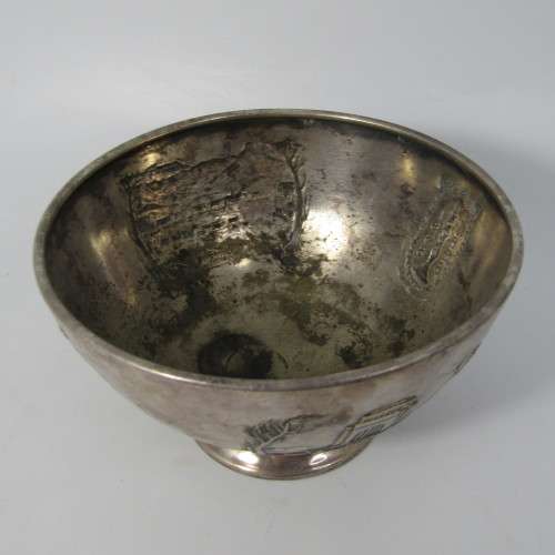 Vintage 1838-1938 Voortrekker silver plated commemorative bowl
