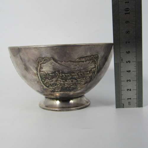 Vintage 1838-1938 Voortrekker silver plated commemorative bowl