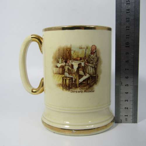 Vintage Arthurwood mug - David dines with Miscawber / Oliver asks for more