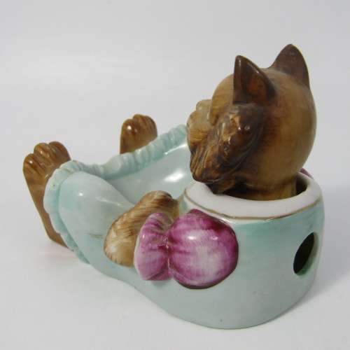 Vintage Lamode bobble head cat ashtray