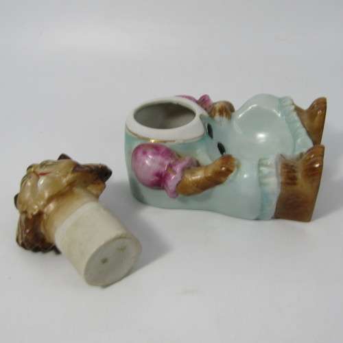 Vintage Lamode bobble head cat ashtray