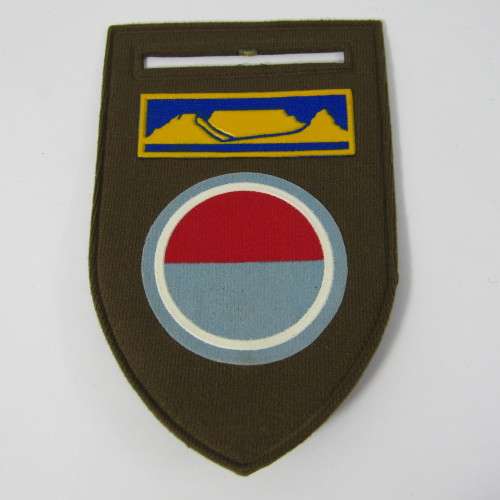 SADF Anti Aircraft Charlie Company tupperware flash with Western Province Command bar