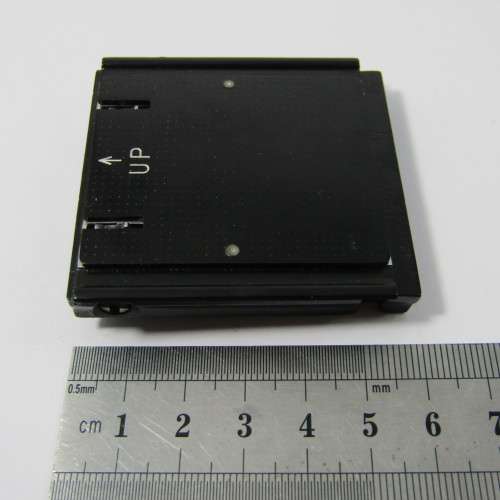 Vintage Yashica-635 35mm film adapter kit in leather pouch