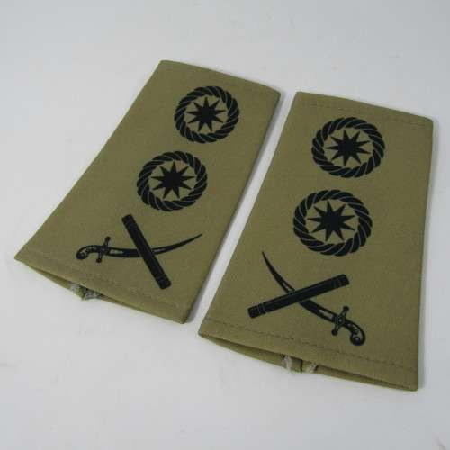 Pair of Transkei Defence Force Lieutenant General rank epaulettes