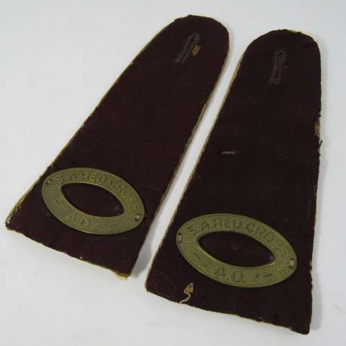 Pair of SA Red Cross Aid Detachment epaulettes