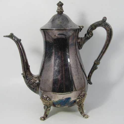 Vintage silver plated coffee pot