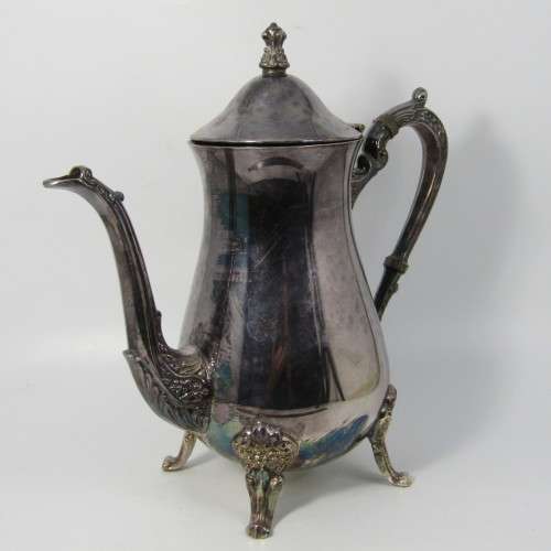 Vintage silver plated coffee pot