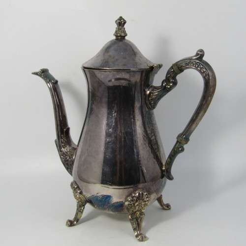 Vintage silver plated coffee pot
