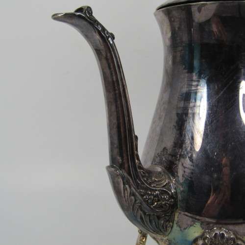 Vintage silver plated coffee pot