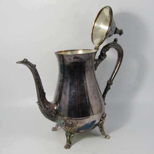 Vintage silver plated coffee pot