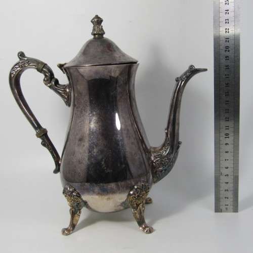 Vintage silver plated coffee pot