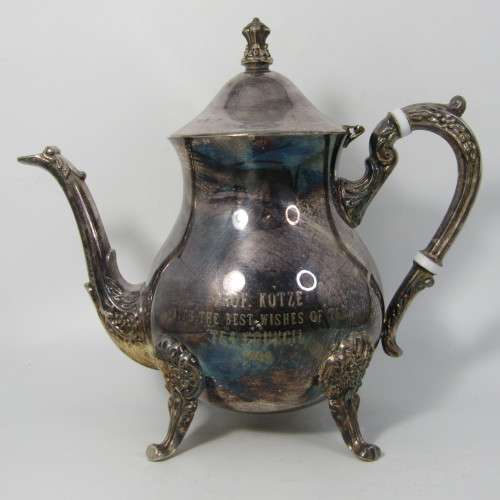 Vintage silver plated tea pot