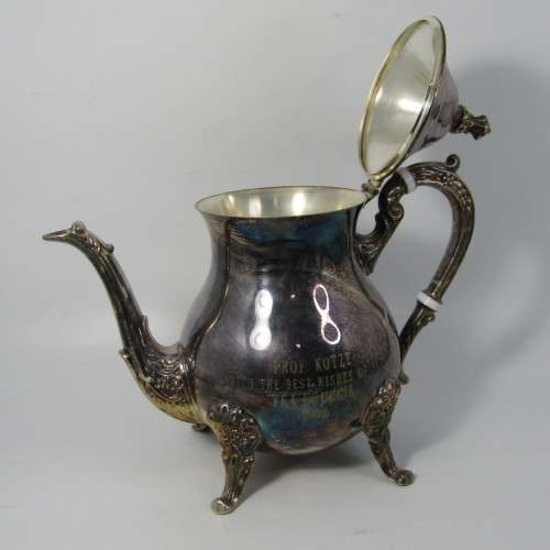 Vintage silver plated tea pot