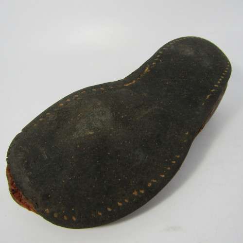 Pair of antique leather boys shoes