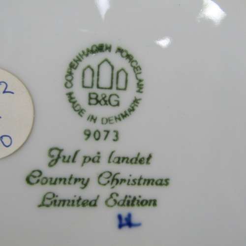 Bing & Grondahl 1973 Country Christmas plate in box