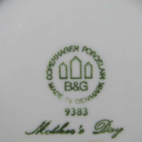 Bing & Grondahl 1983 Mothers Day Raccoon with cubs plate in box