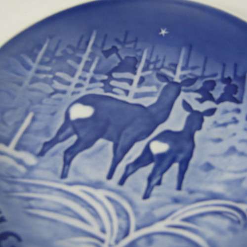 Bing & Grondahl 1965 Christmas plate in box