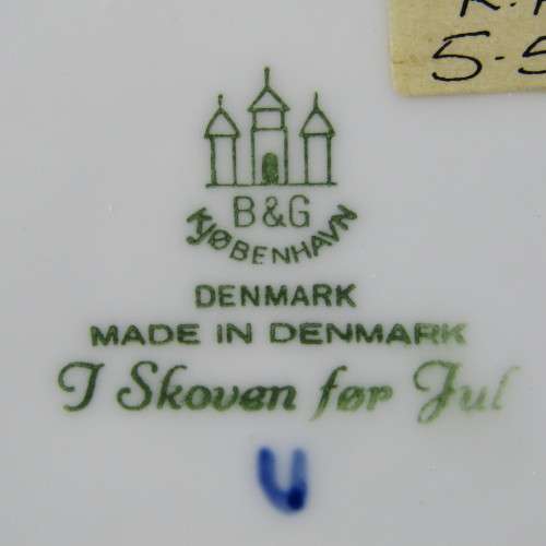 Bing & Grondahl 1965 Christmas plate in box