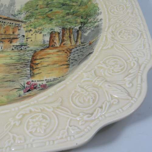 Vintage Devon Ware Fielding`s Saxon Mill scene platter