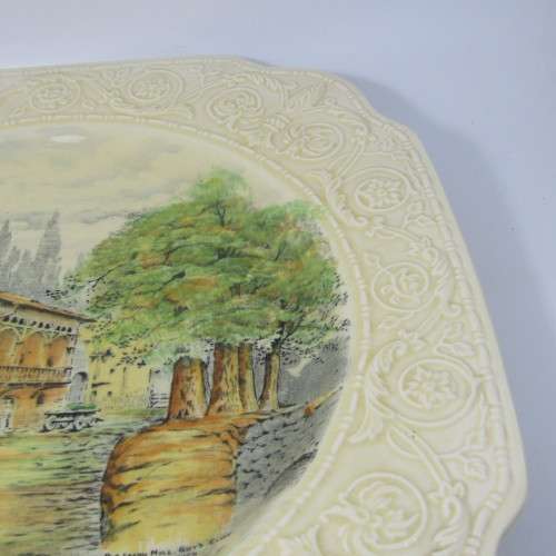 Vintage Devon Ware Fielding`s Saxon Mill scene platter