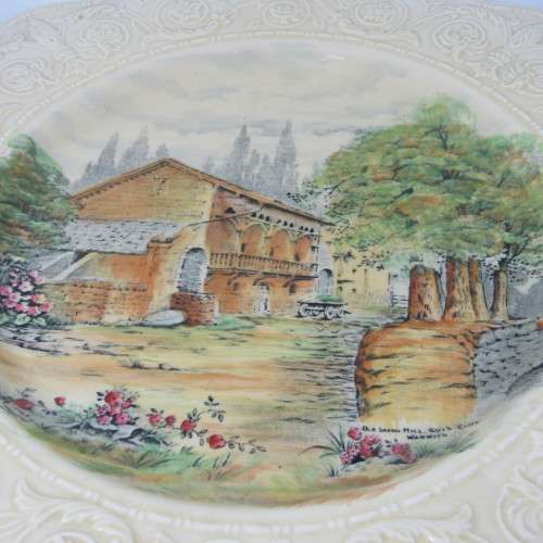Vintage Devon Ware Fielding`s Saxon Mill scene platter